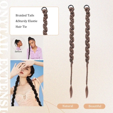 Tóc giả đuôi bím phong cách Châu Âu Mỹ - xoắn bím nóng cô gái, chỉ 42.000 4