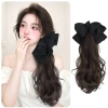 Tóc giả đuôi ngựa dài 40cm sóng xoăn, nơ và kẹp nữ - Giá chỉ 71.000đ