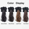 Tóc giả đuôi ngựa dài 40cm sóng xoăn, nơ và kẹp nữ - Giá chỉ 71.000đ 2