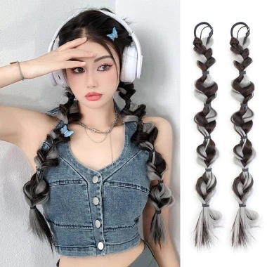 Tóc giả Hàn Quốc Light Lọn Gẩy - phù hợp nhiều tóc, nữ & bé gái, 32.000₫