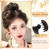Tóc Giả Kẹp Rồng Râu Bóng Đầu Cho Phụ Nữ Mô Phỏng Cắt Thấp Đuôi Ngựa Phụ Kiện Đĩa Tóc Hiện Vật Đầu Sau 6