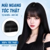 Tóc giả mái ngố áo dài hot trend, tóc mái dày 100% tóc thật dệt tay cho nữ chụp ảnh Tết 118.000 VND