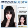 Tóc giả mái ngố áo dài hot trend, tóc mái dày 100% tóc thật dệt tay cho nữ chụp ảnh Tết 118.000 VND 2