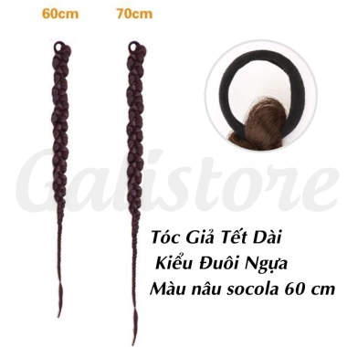 Tóc Giả Tết Dài 70cm 60cm Thắt Bím Bện Kiểu Đuôi Ngựa Giá 1 Bên 49k Galistore