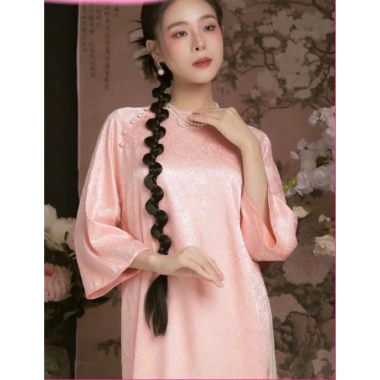 Tóc Giả Tết Đuôi Ngựa Dài - Cổ Trang Áo Dài, Giá 49k chỉ tại Qiqishop 6