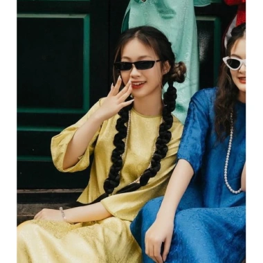 Tóc Giả Tết Đuôi Ngựa Dài - Cổ Trang Áo Dài, Giá 49k chỉ tại Qiqishop 10