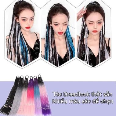 Tóc giả thắt bính Koty đa màu sắc, tết bím thời trang cho nữ - giảm còn 35.000đ