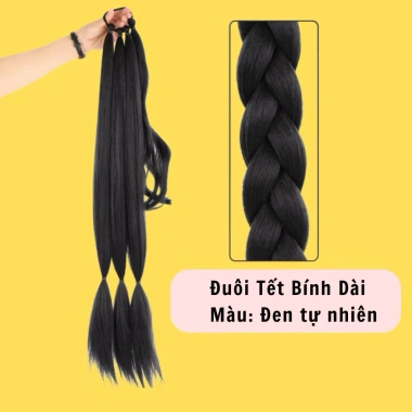 Tóc giả thắt bính sẵn 4x65cm bính to dày - Giá chỉ 99.000đ, giảm tới 20%