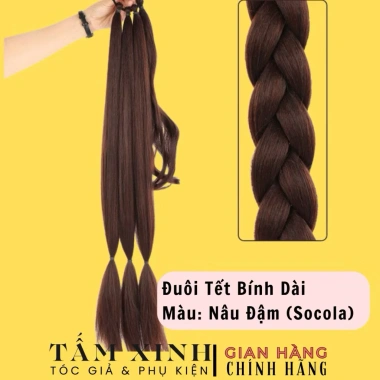 Tóc giả thắt bính sẵn 4x65cm bính to dày - Giá chỉ 99.000đ, giảm tới 20%
