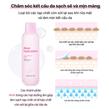 Toner Dưỡng Ẩm Banila Co Dear Hydration 200ml - Làm Dịu Da, Giá 415.000 VND