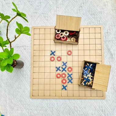 TopValue Bàn Cờ Caro Gỗ XO - Phát Triển Tư Duy Trẻ, Giá Ưu Đãi 63.038 VND
