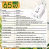 Tốt 65W USB Type-C PD sạc nhanh cho Samsung Xiaomi Huawei du lịch đa năng 9