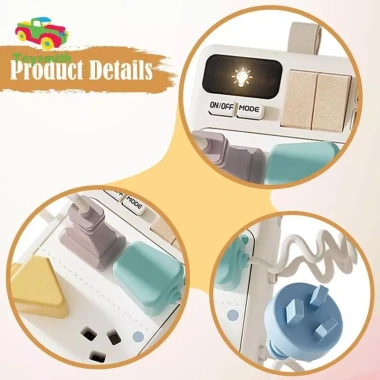 Toysmith Đồ Chơi Cắm Ổ Cắm - Phát Triển Kỹ Năng Vận Động, Học Tập cho Trẻ 6 Tháng+