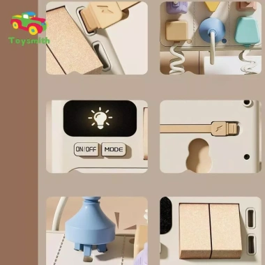 Toysmith Đồ Chơi Cắm Ổ Cắm - Phát Triển Kỹ Năng Vận Động, Học Tập cho Trẻ 6 Tháng+