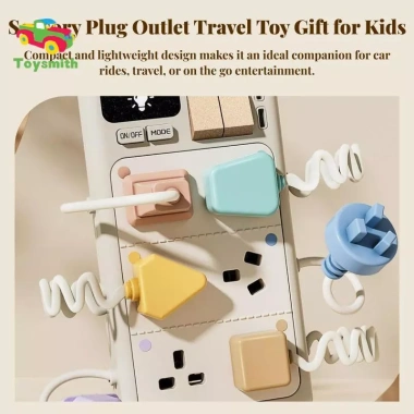 Toysmith Đồ Chơi Cắm Ổ Cắm - Phát Triển Kỹ Năng Vận Động, Học Tập cho Trẻ 6 Tháng+