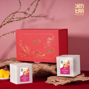 Trà Oolong Quà Tặng Cao Cấp 2 Hộp Thiếc 125g Đặc Sản Bảo Lộc - 589.000₫