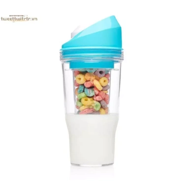 Trà Sữa Yến Mạch 2 Trong 1 - Cốc Du Lịch Di Động và Bình Nước Tiện Lợi, Hàng Ngày, Giảm Giá 127k
