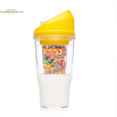 Trà Sữa Yến Mạch 2 Trong 1 - Cốc Du Lịch Di Động và Bình Nước Tiện Lợi, Hàng Ngày, Giảm Giá 127k