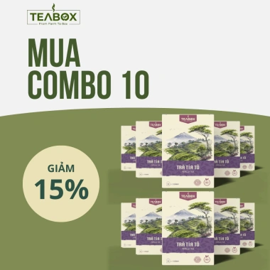 Trà Tía Tô giảm gout, giảm đau xương khớp - Hộp 30 túi 3g TEABOX - Chỉ 39.000 VND 9