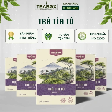 Trà Tía Tô giảm gout, giảm đau xương khớp - Hộp 30 túi 3g TEABOX - Chỉ 39.000 VND 10