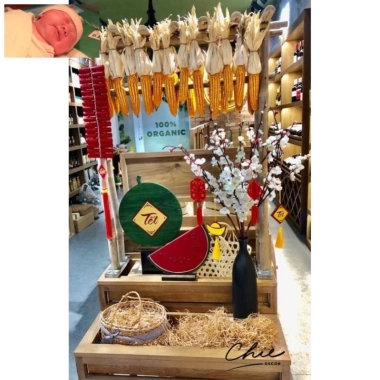 Trái bắp khô và ngô khô decor Tết siêu đẹp - Giá 12.000₫ khuyến mãi