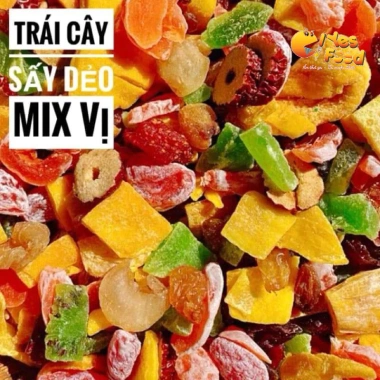 Trái cây sấy dẻo mix vị 1kg - Giá sỉ 67.000đ, ngon, ăn vặt - Iyesfood