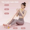 Trailtop Dây kháng lực + Dây kéo cao su 8mm + Thảm yoga - Giảm mỡ bụng, tay, vai, lưng COD 2