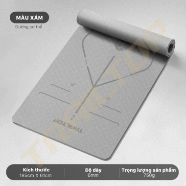 Trailtop Thảm Yoga & Gym Cao Su Non TPE 6-8mm Dày 6mm Giá 115k - Chất Lượng Cao