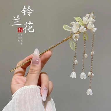 Trâm cài tóc cổ trang thanh lịch - Trâm búi tóc nữ, phụ kiện, giảm 22% chỉ 14.550đ 7