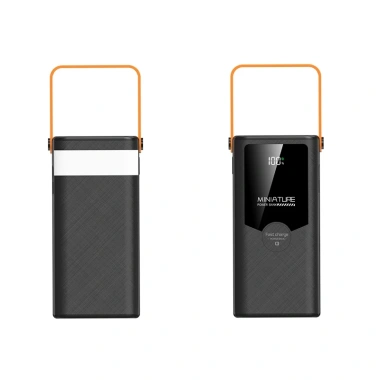 Trạm sạc dự phòng 80.000mAh nhanh kèm 4 dây, đèn LED và màn LED - PKMALL 4