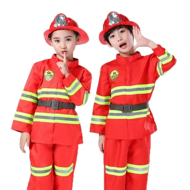 Trang phục lính cứu hỏa cho trẻ em - Xe cứu hỏa, dành cho bé trai, bé gái, đồng phục 3