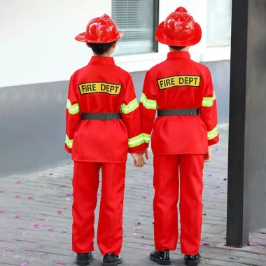 Trang phục lính cứu hỏa cho trẻ em - Xe cứu hỏa, dành cho bé trai, bé gái, đồng phục 5