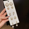Trang sức bạc kim cương ngọc trai - Mặt dây chuyền và bông tai 93.170 VND 3