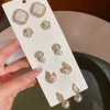 Trang sức bạc kim cương ngọc trai - Mặt dây chuyền và bông tai 93.170 VND 5