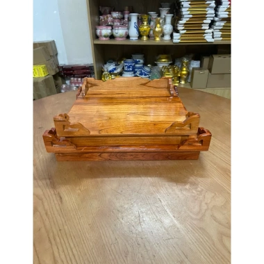 Trang thờ treo tường gỗ xoan đào - Thờ Phật, bà gia, ông táo, Sơn PU cao cấp, chỉ 98.010 VND