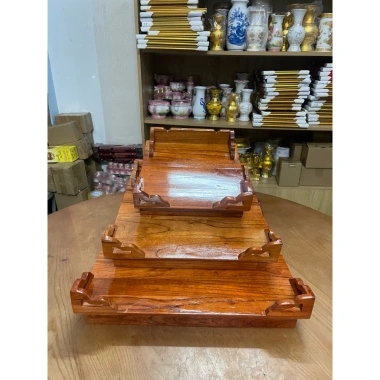 Trang Thờ Treo Tường Gỗ Xoan Đào - Thờ Phật, Thờ Ông Bà Táo, Sơm PU Cao Cấp, Gỗ Dày Dặn - 362.600 VND