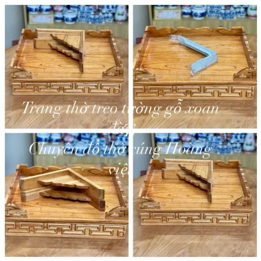 Trang Thờ Treo Tường Gỗ Xoan Đào - Thờ Phật, Thờ Ông Bà Táo, Sơm PU Cao Cấp, Gỗ Dày Dặn - 362.600 VND 2 Trang Thờ Treo Tường Gỗ Xoan Đào - Thờ Phật, Thờ Ông Bà Táo, Sơm PU Cao Cấp, Gỗ Dày Dặn - 362.600 VND 2