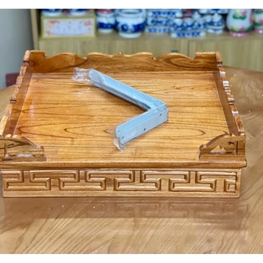 Trang Thờ Treo Tường Gỗ Xoan Đào - Thờ Phật, Thờ Ông Bà Táo, Sơm PU Cao Cấp, Gỗ Dày Dặn - 362.600 VND