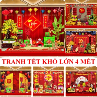 Trang Trí Nhà Cửa Tết 2.026 - Phông Nền Tết và Phụ Kiện Xuân TET01 KIM1 Giá 159k
