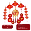 Trang Trí Tết 2.026 - Đồ Phụ Kiện Khánh Quạt, Ông Thần Tài Lắc, Quạt Hoa, Câu Đối Treo Kính 7