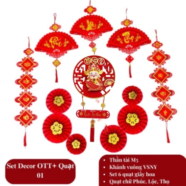 Trang Trí Tết 2.026 - Đồ Phụ Kiện Khánh Quạt, Ông Thần Tài Lắc, Quạt Hoa, Câu Đối Treo Kính 9 Trang Trí Tết 2.026 - Đồ Phụ Kiện Khánh Quạt, Ông Thần Tài Lắc, Quạt Hoa, Câu Đối Treo Kính 9