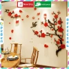 Trang Trí Tết 2.026 - Tranh mica EPeBen dán tường nổi 3D hoa đào, giảm giá 112k