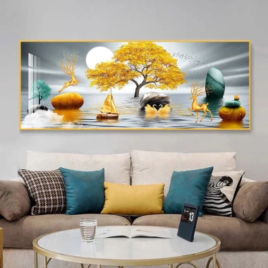 Tranh 3D dán tường trang trí phòng ngủ, phòng khách, quán café – keo dán sẵn, kích thước đa dạng, chỉ 42.000đ