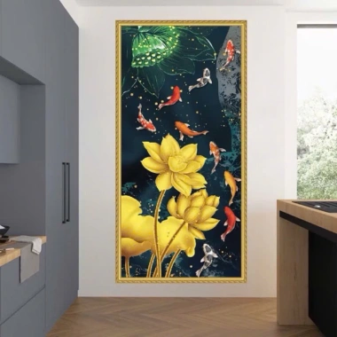 Tranh 3D dán tường trang trí phòng ngủ, phòng khách, quán café – keo dán sẵn, kích thước đa dạng, chỉ 42.000đ
