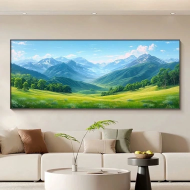 Tranh Cảnh Núi Non Hùng Vĩ - Vượng Khí Trang Trí Phòng Khách Ngủ Làm Việc 319.000 VNĐ