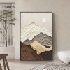 Tranh Dãy Núi Hùng Vĩ Màu Trắng Be Nâu Treo Tường Nghệ Thuật Decor Phòng Khách Hiện Đại Sang Trọng 72k 7