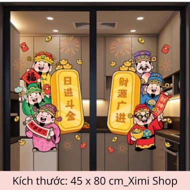 Tranh Decal Tết 2.026 Tĩnh Điện Dán Cửa Kính - Chú Ngựa Ngộ Nghĩnh - Ximi Shop 39.650 VND