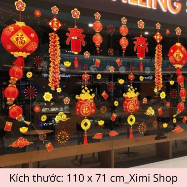 Tranh Decal Tết 2.026 Tĩnh Điện Dán Cửa Kính - Chú Ngựa Ngộ Nghĩnh - Ximi Shop 39.650 VND