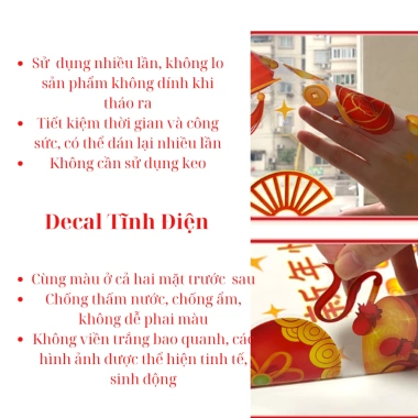 Tranh Decal Tết 2.026 Tĩnh Điện Dán Cửa Kính - Chú Ngựa Ngộ Nghĩnh - Ximi Shop 39.650 VND