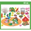 Tranh Decan Mầm Non - Trang Trí Tết, Giá Ưu Đãi 55.000 VNĐ, Đẹp cho Lớp Học